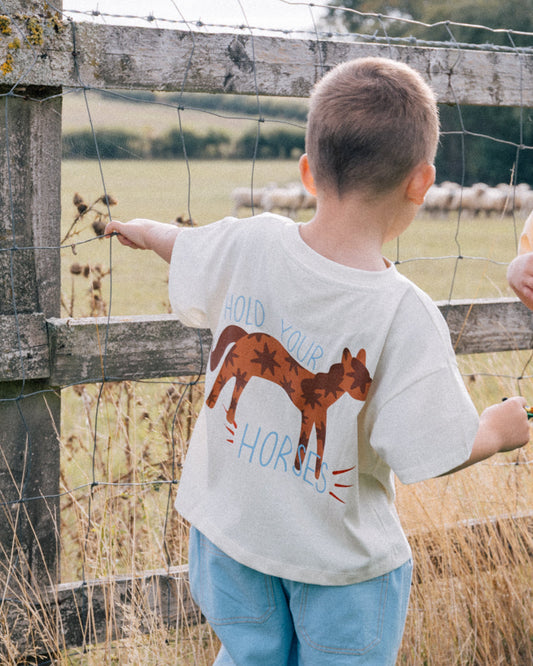 'Hold Your Horses' Boxy Tee