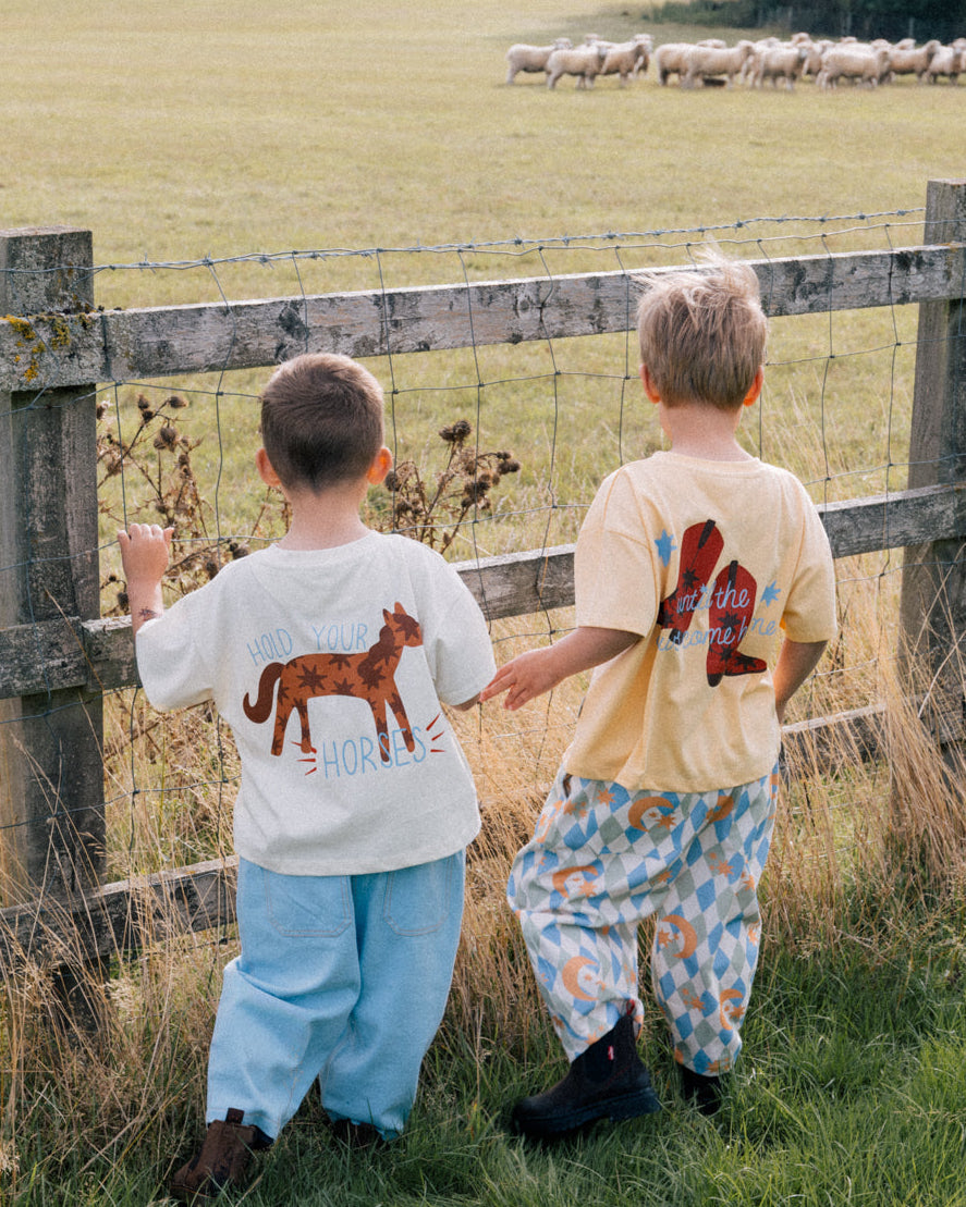 'Hold Your Horses' Boxy Tee