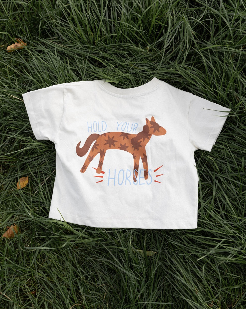 'Hold Your Horses' Boxy Tee