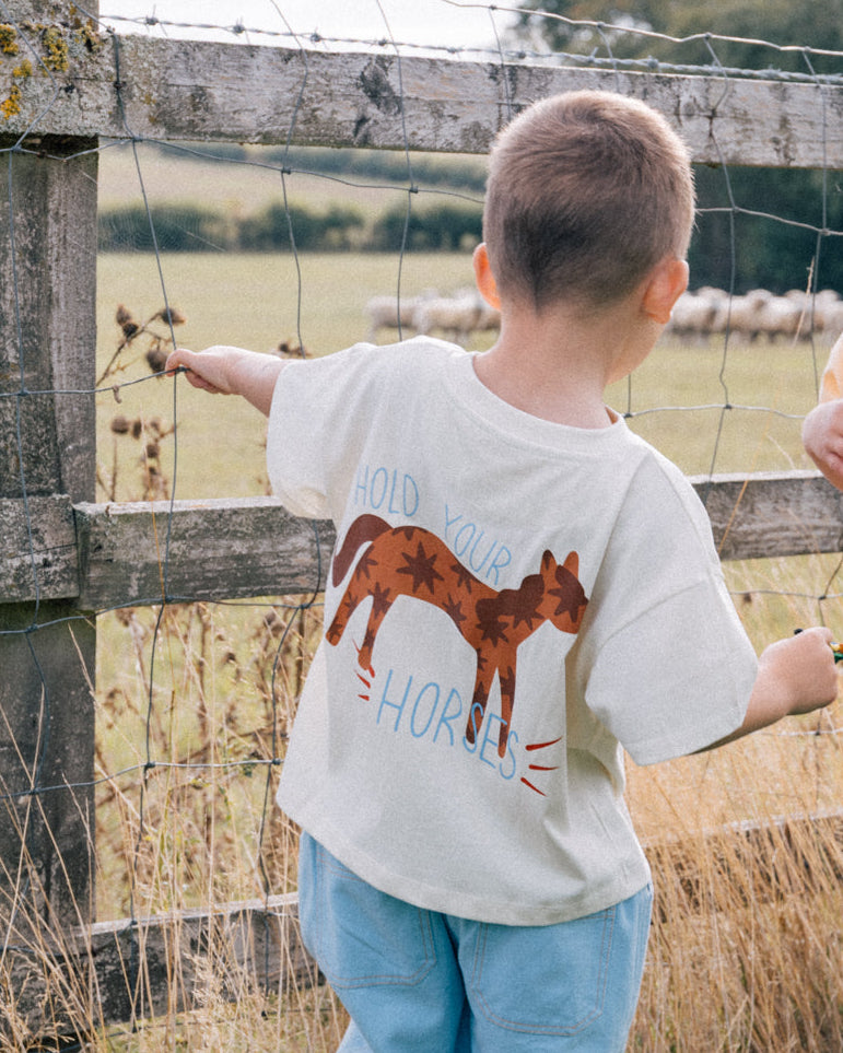 'Hold Your Horses' Boxy Tee